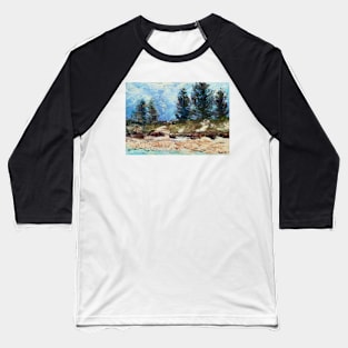 Storm brewing - Lake Cathie Beach Baseball T-Shirt